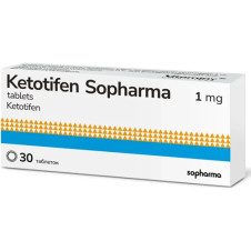Kétotifène 1 mg comprimés