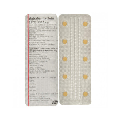 Eliquis 2.5/5 mg comprimés