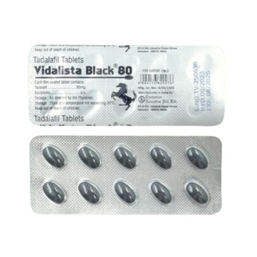 Vidalista Black 80 mg comprimés
